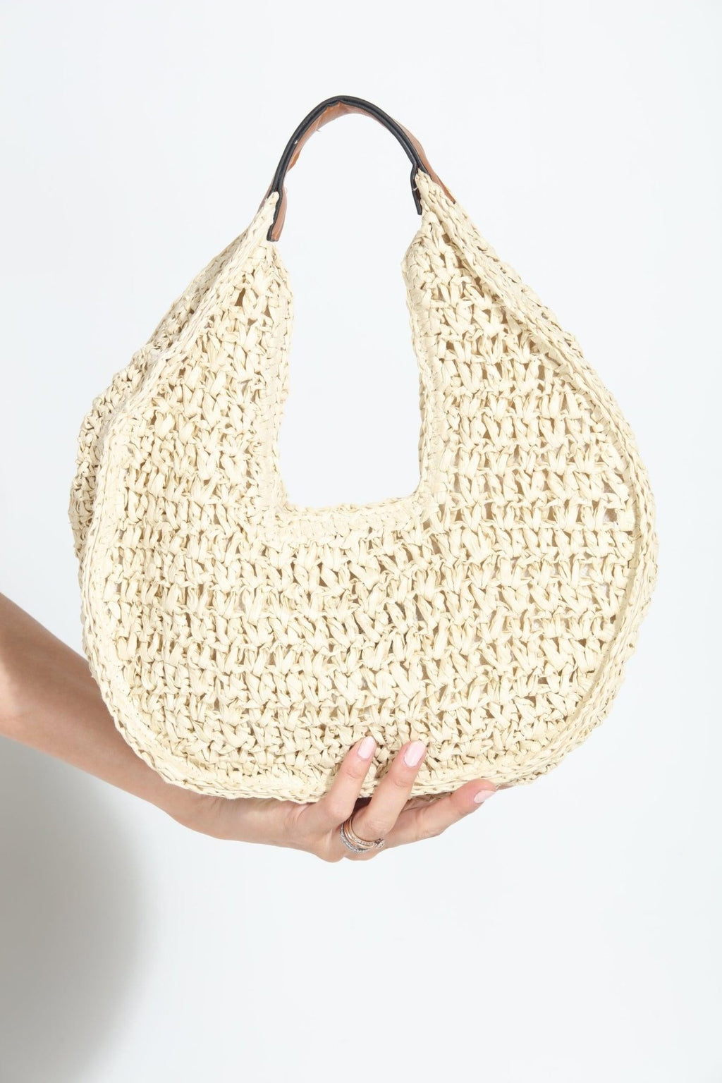 Marie Woven Hobo Bag