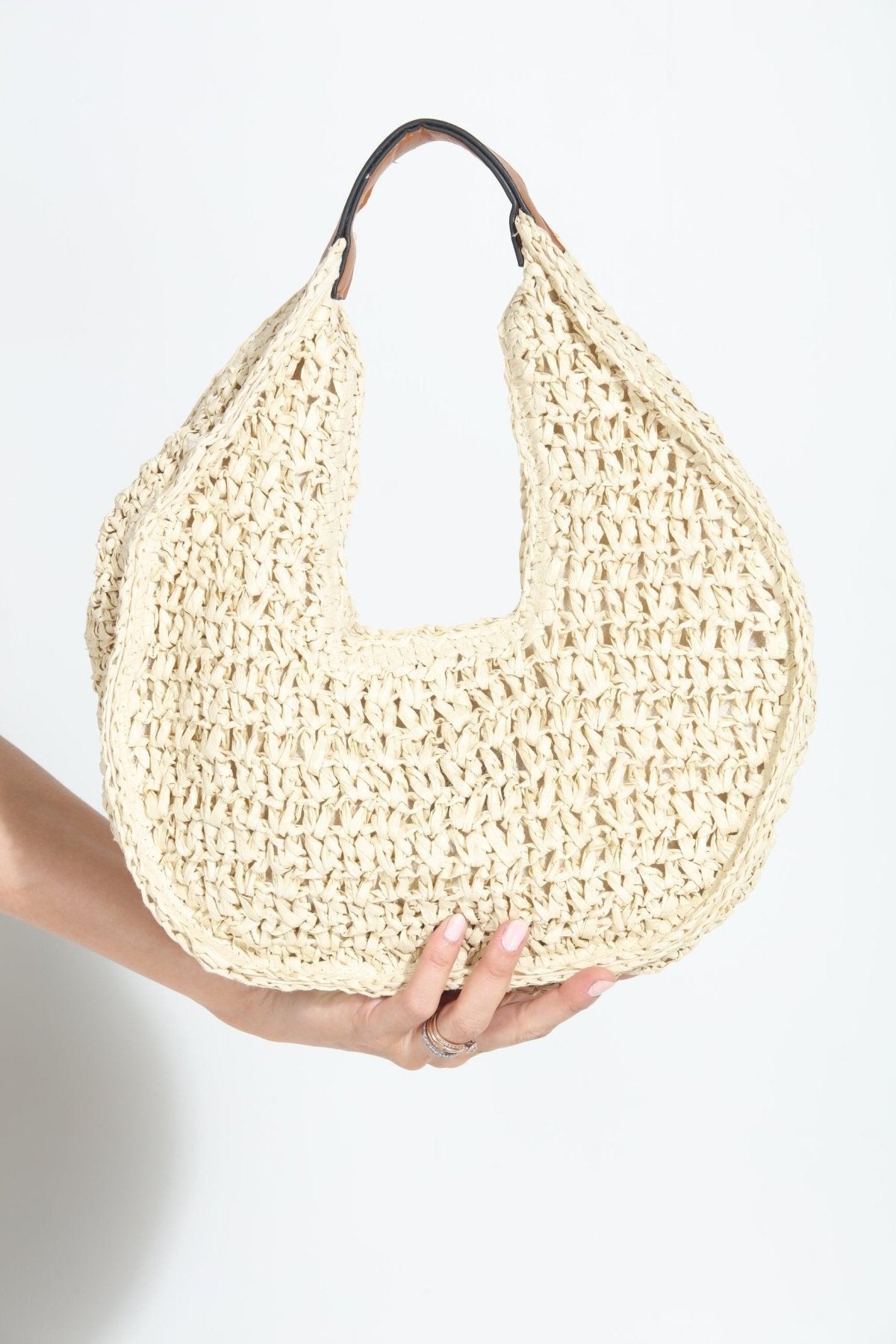 Marie Woven Hobo Bag