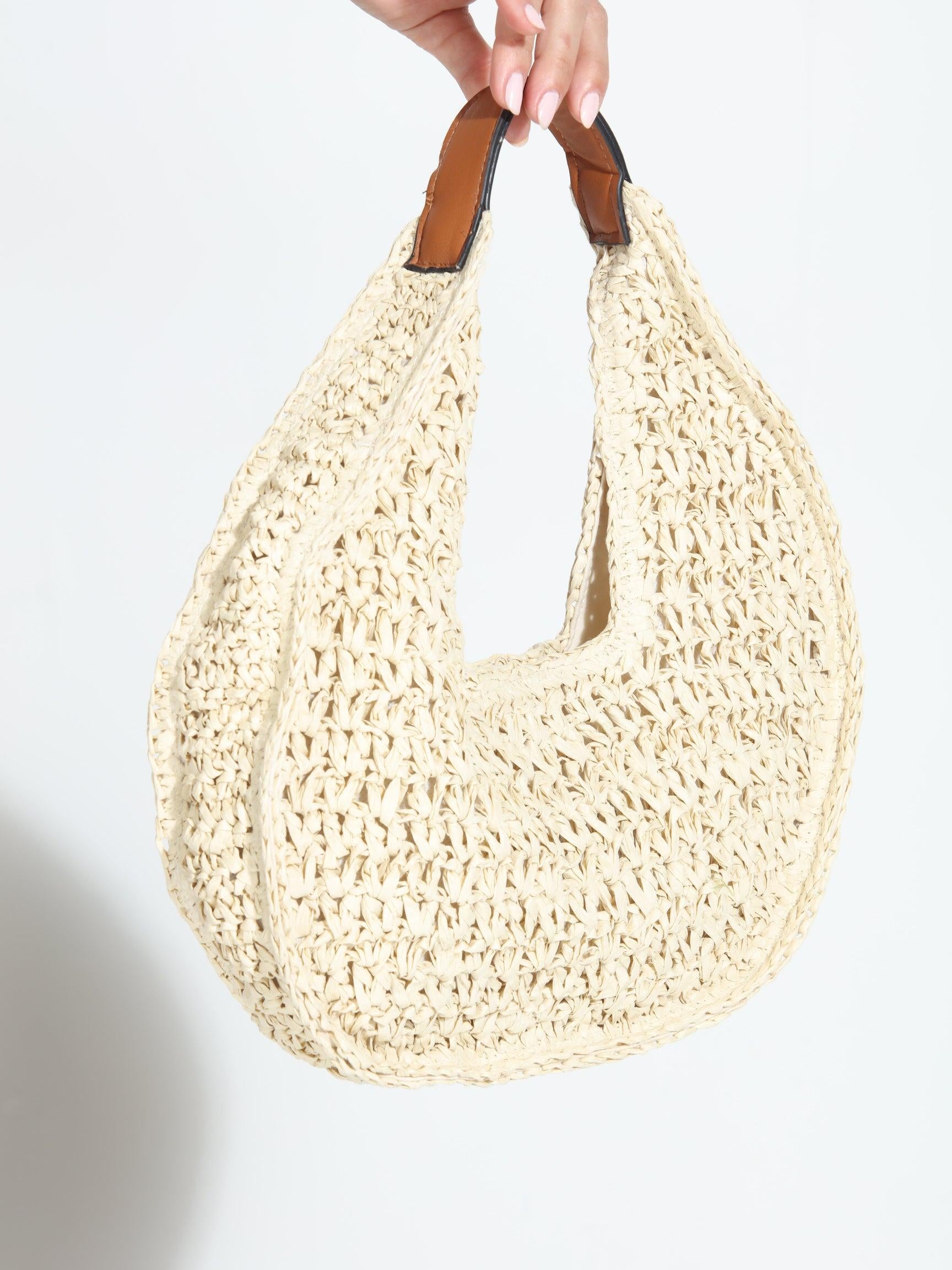 Marie Woven Hobo Bag