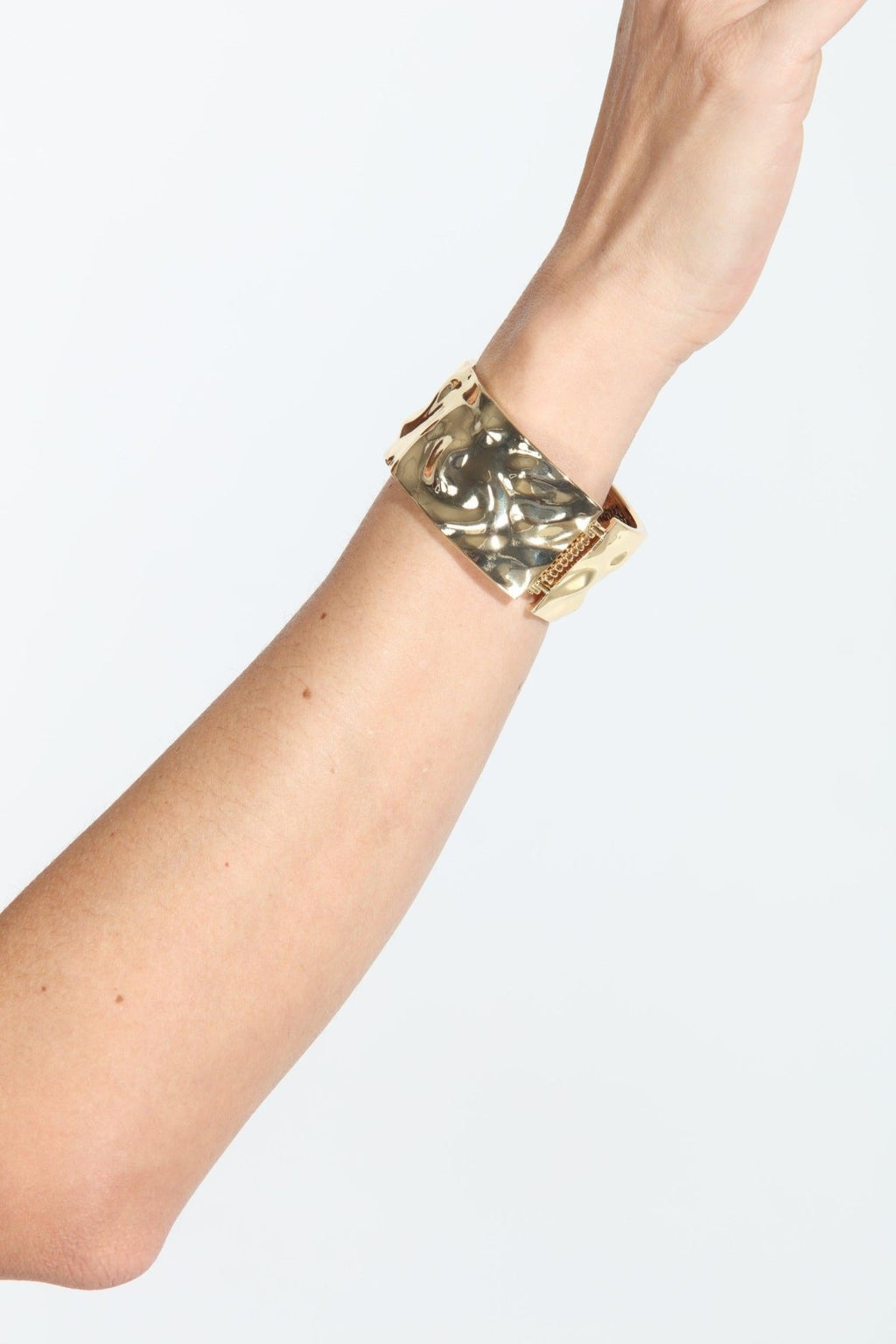 Gold Hammered Cuff