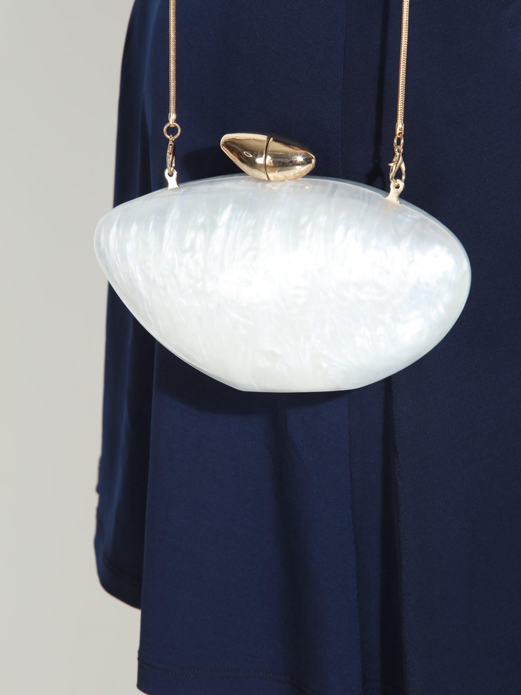 Hayden Ivory Pearl Clutch