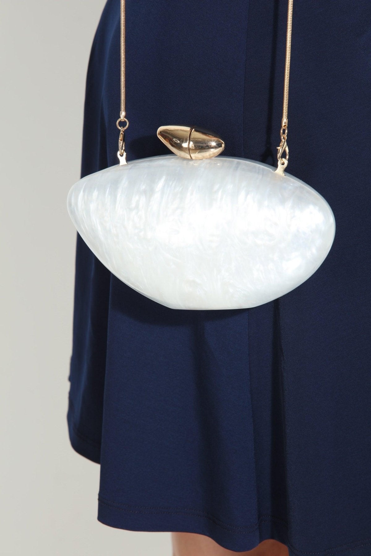 Hayden Ivory Pearl Clutch