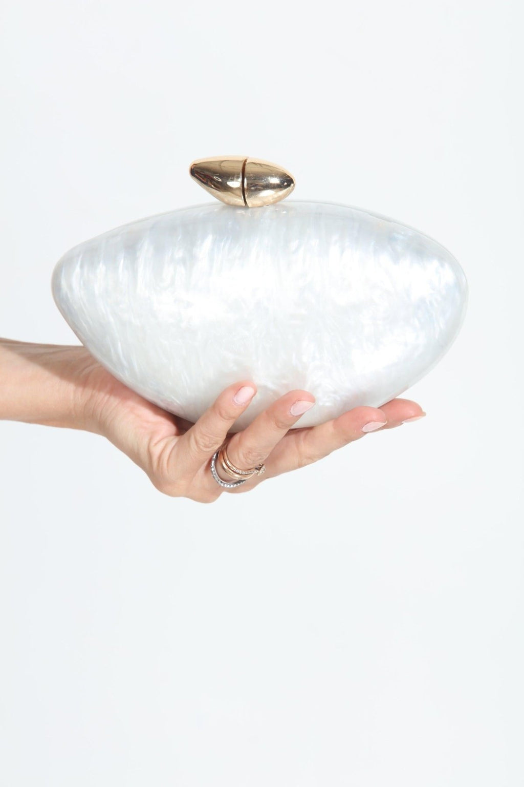 Hayden Ivory Pearl Clutch