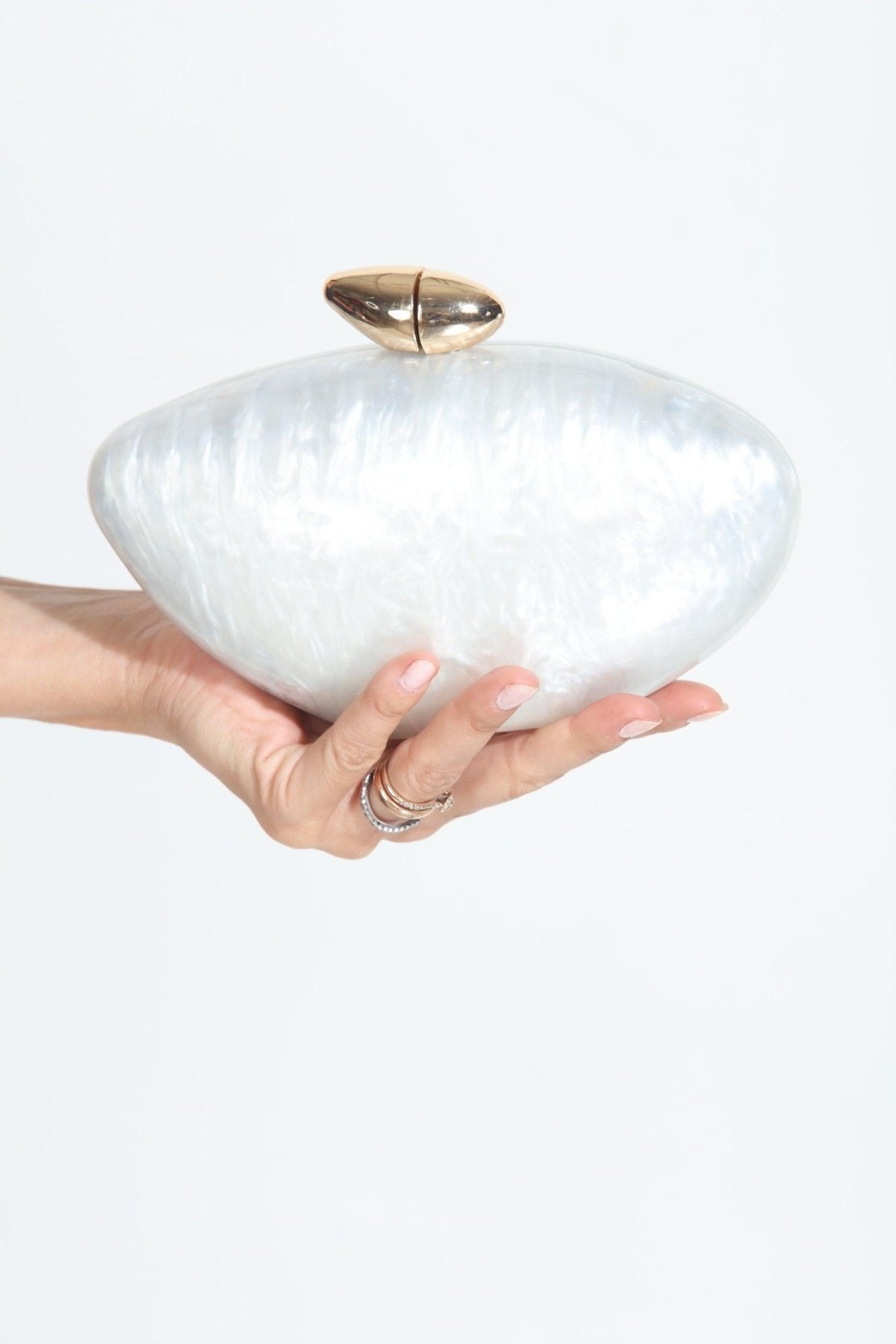 Hayden Ivory Pearl Clutch