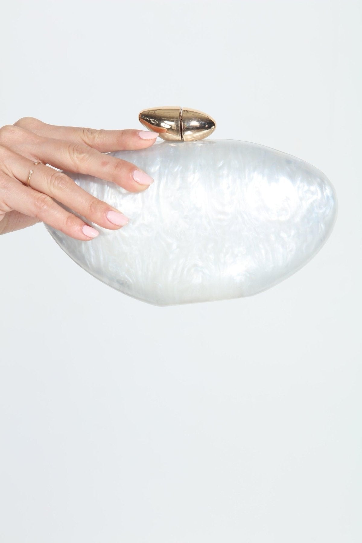Hayden Ivory Pearl Clutch