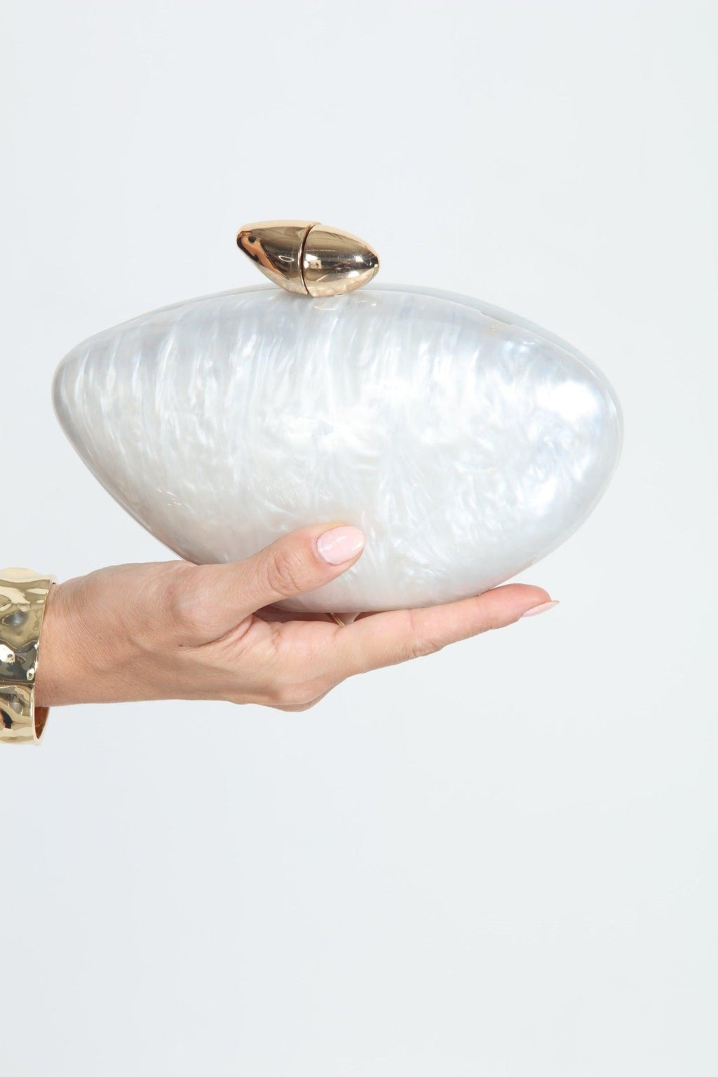 Hayden Ivory Pearl Clutch