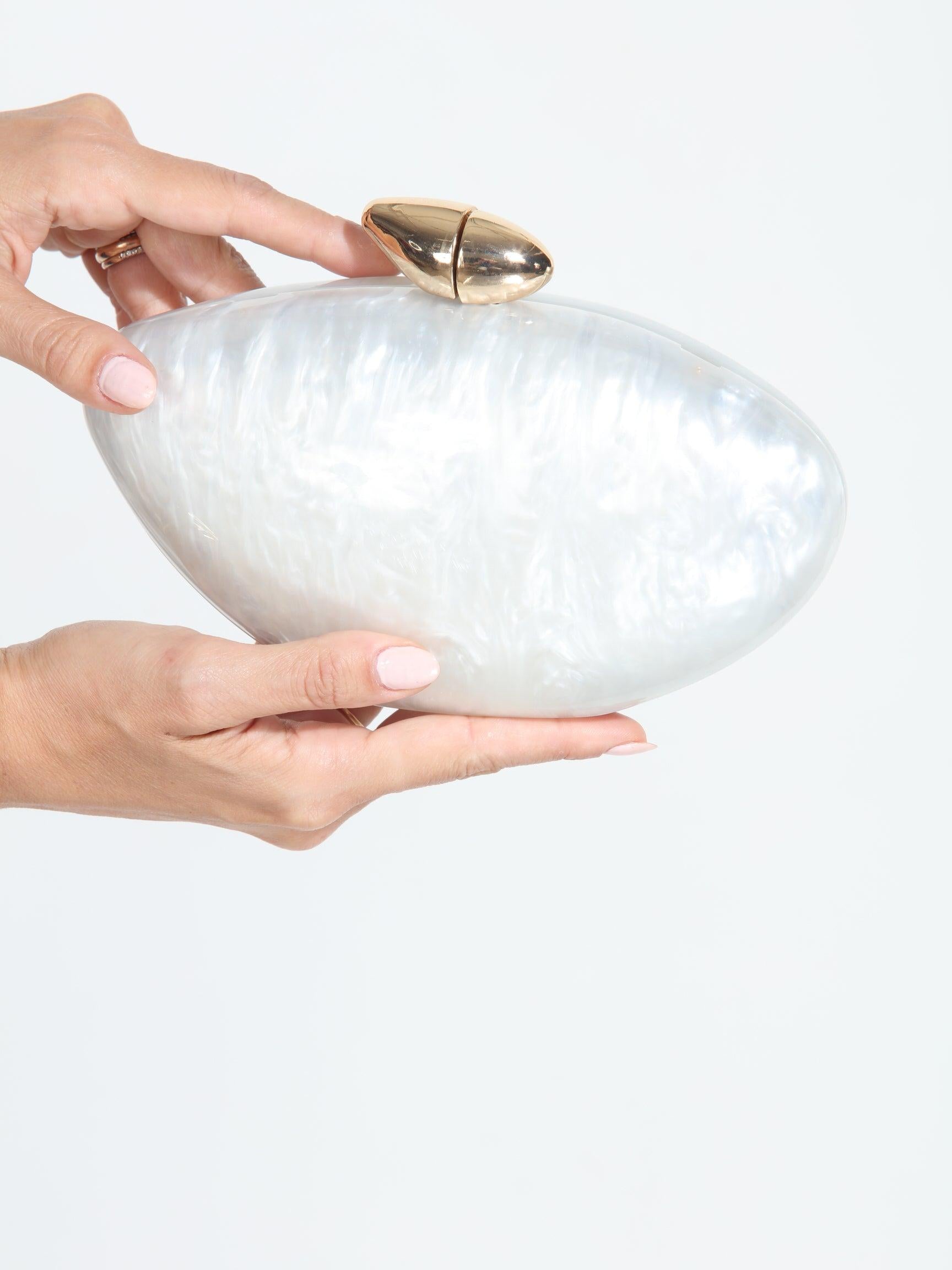 Hayden Ivory Pearl Clutch
