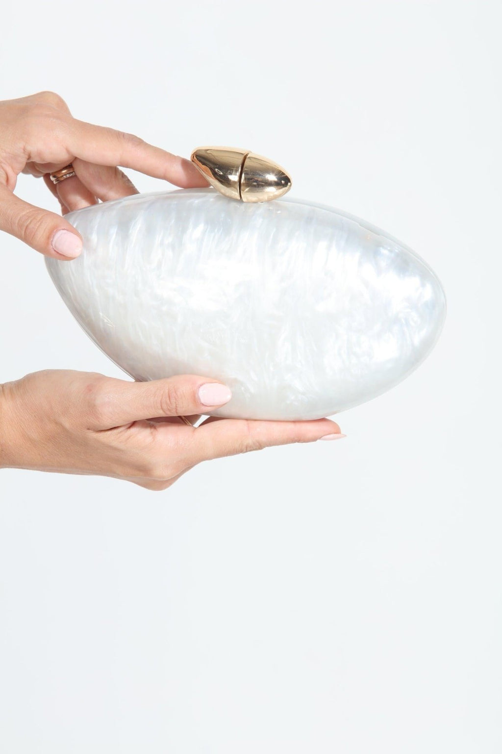 Hayden Ivory Pearl Clutch
