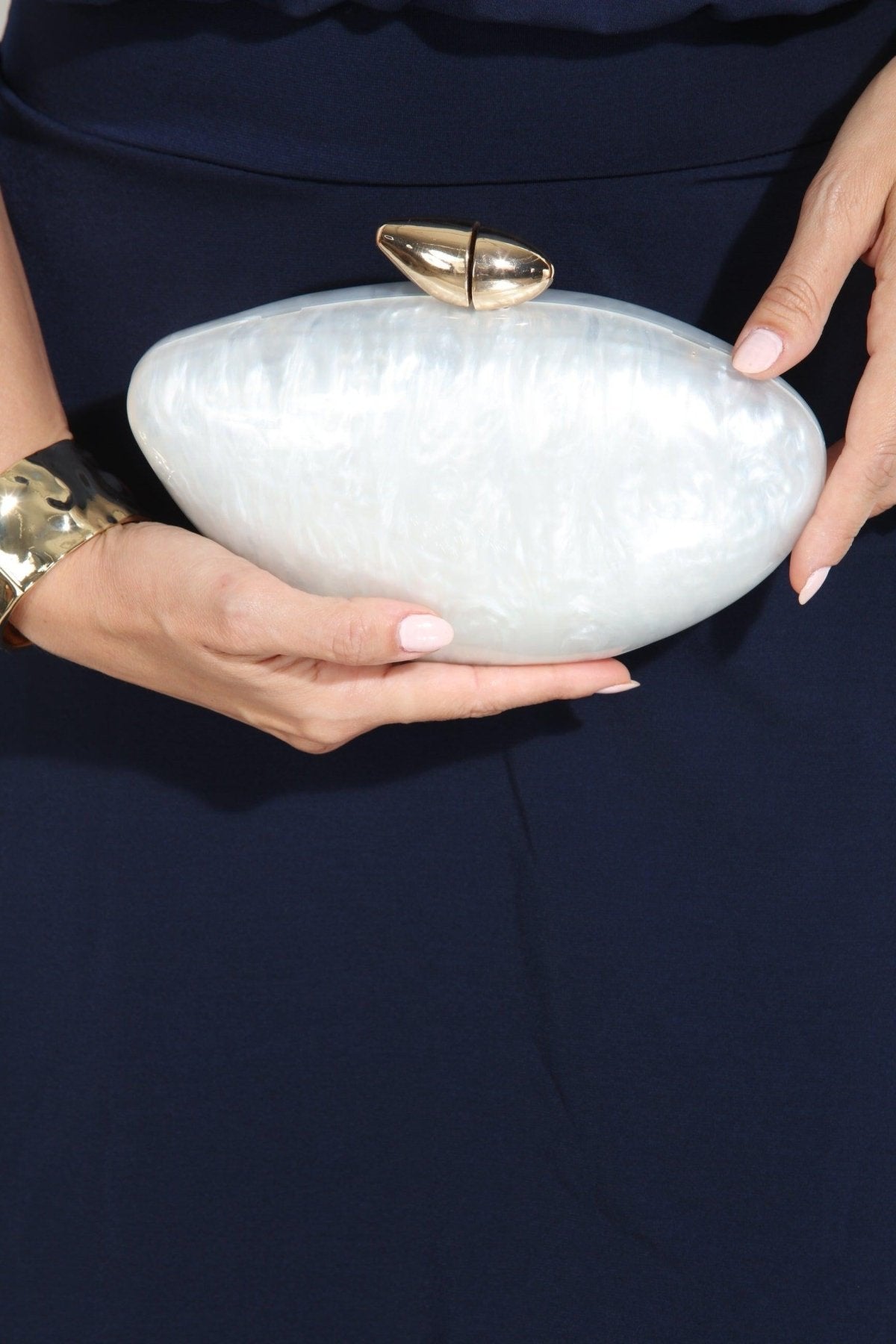 Hayden Ivory Pearl Clutch