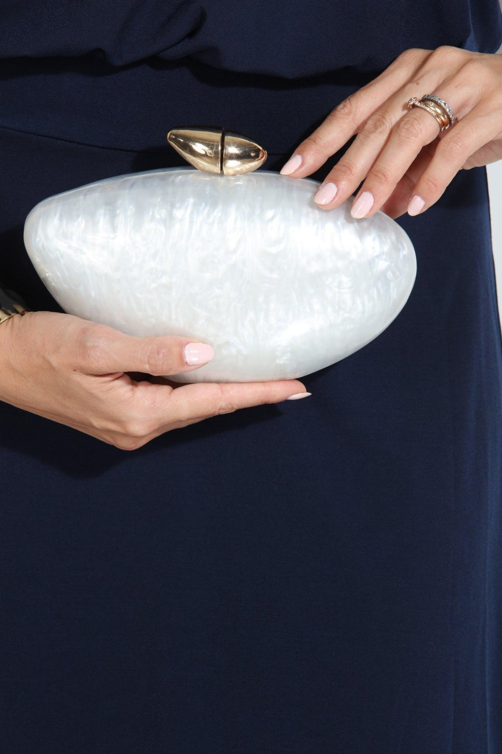 Hayden Ivory Pearl Clutch