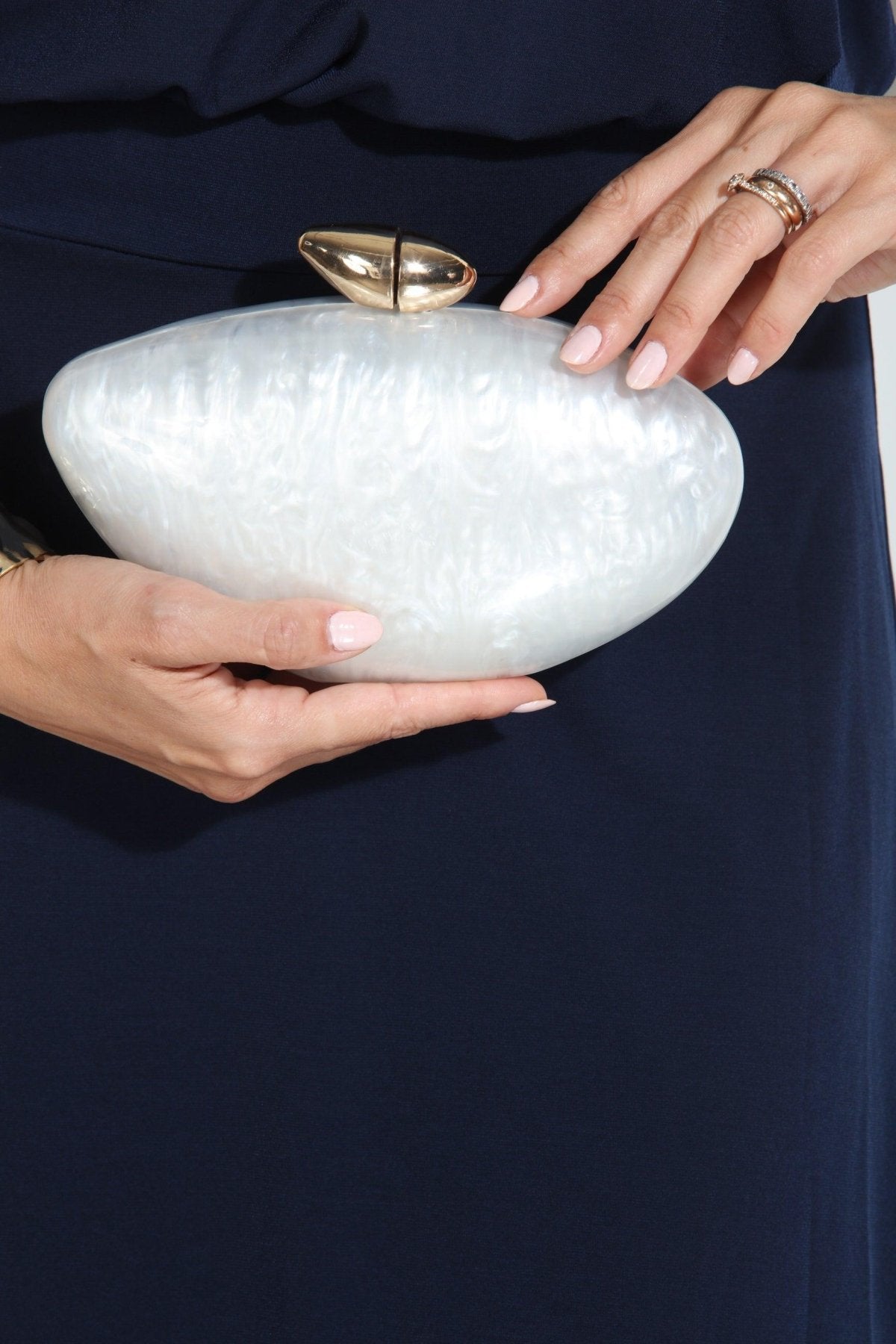 Hayden Ivory Pearl Clutch