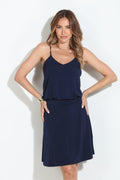 Navy Drop Waist Tank Dress-BEST SELLER