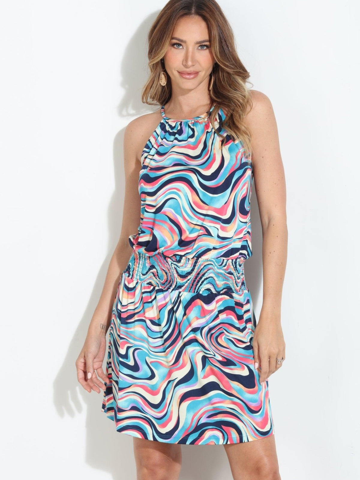 Silva Stretch ITY Smocked Waist Dress-BEST SELLER