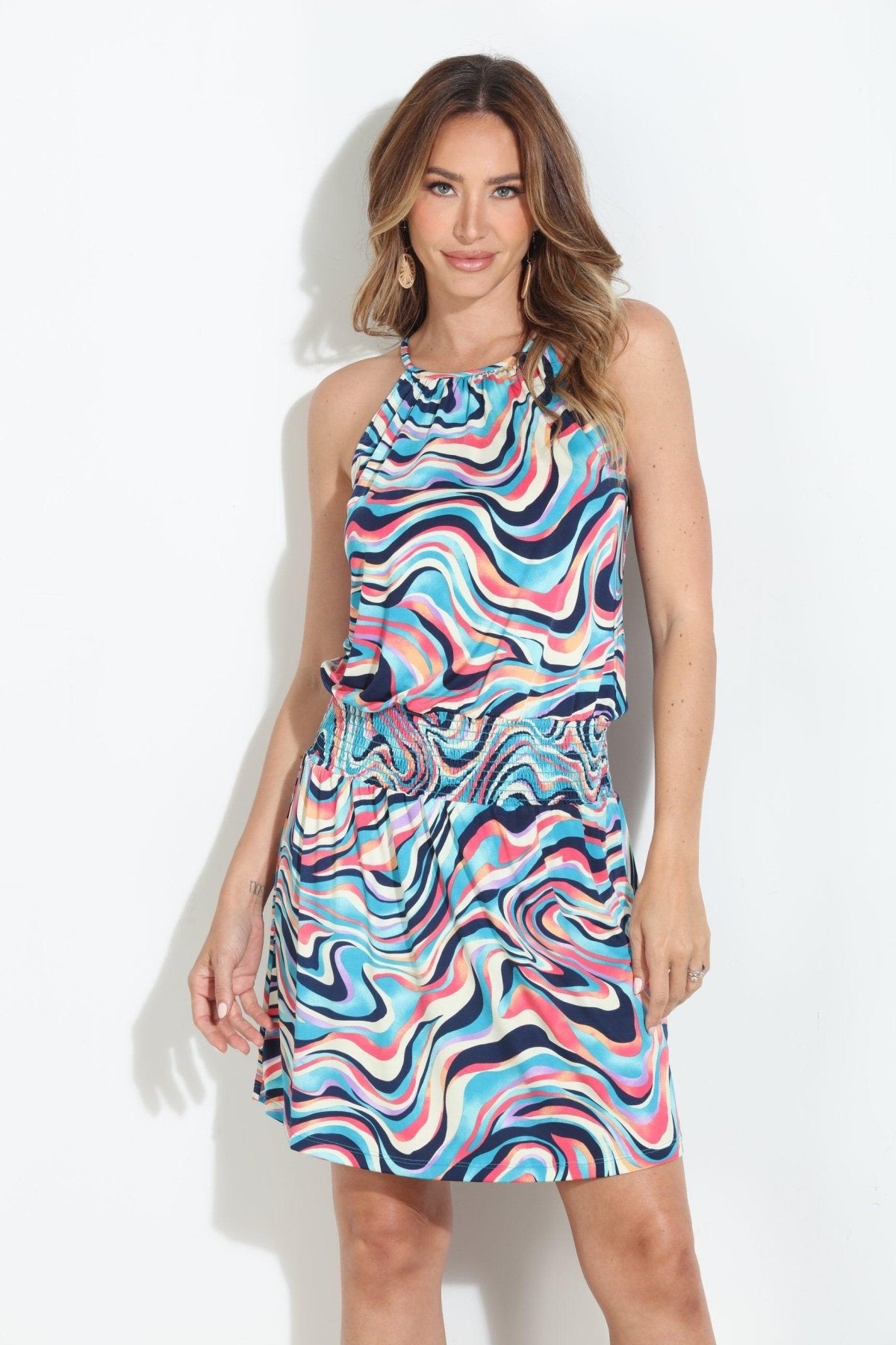 Silva Stretch ITY Smocked Waist Dress-BEST SELLER