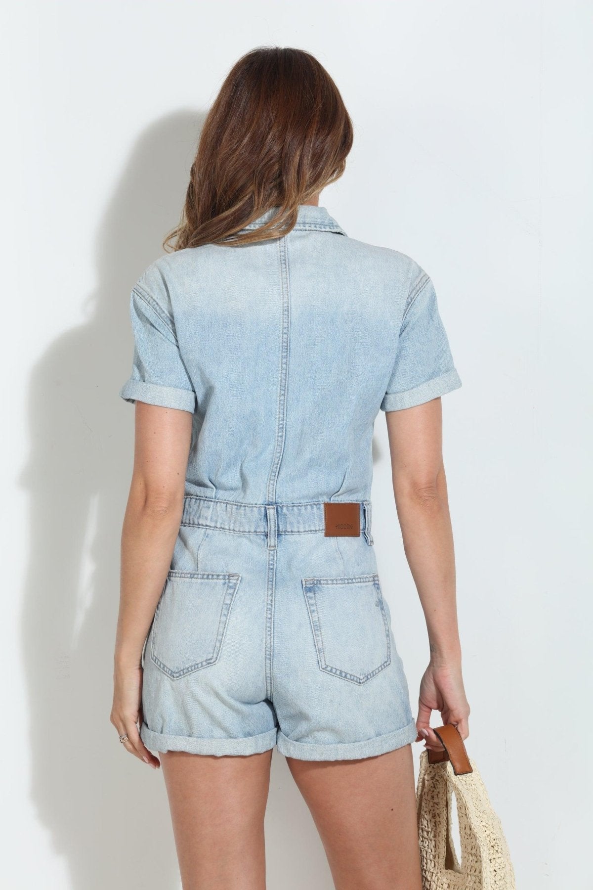 Dylan Denim Romper-FINAL SALE