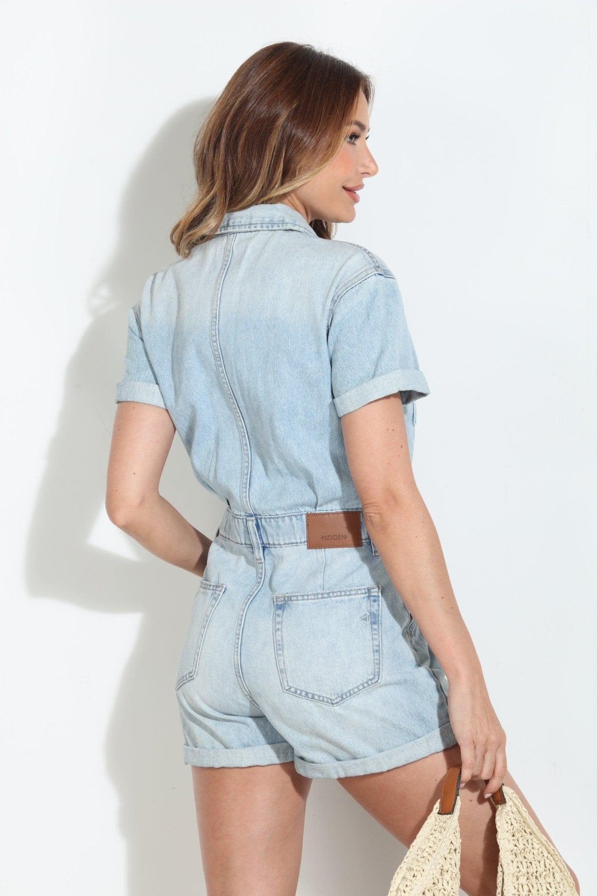 Dylan Denim Romper-FINAL SALE