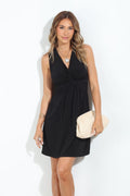 Black Twist Short Dress-BEST SELLER