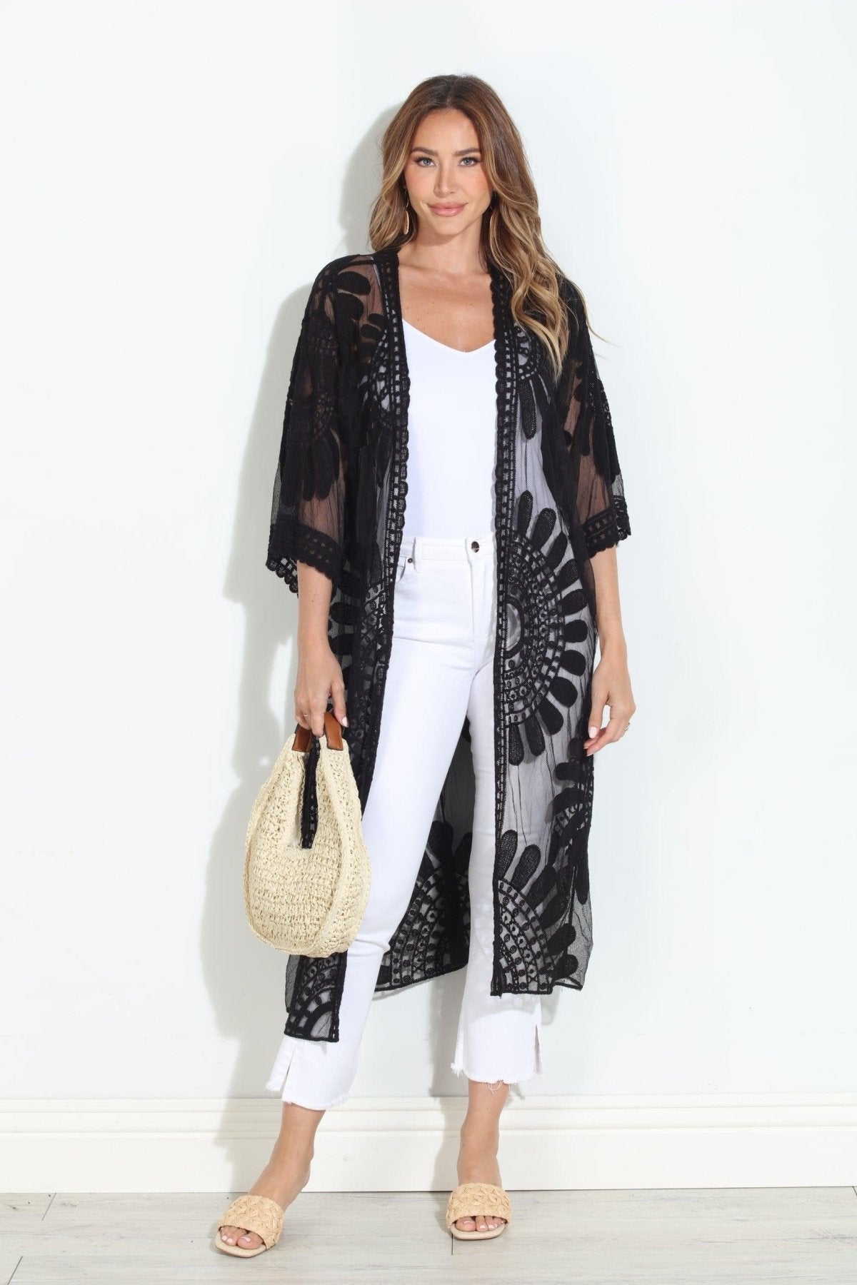 Moon Flower Lace Duster-BEST SELLER