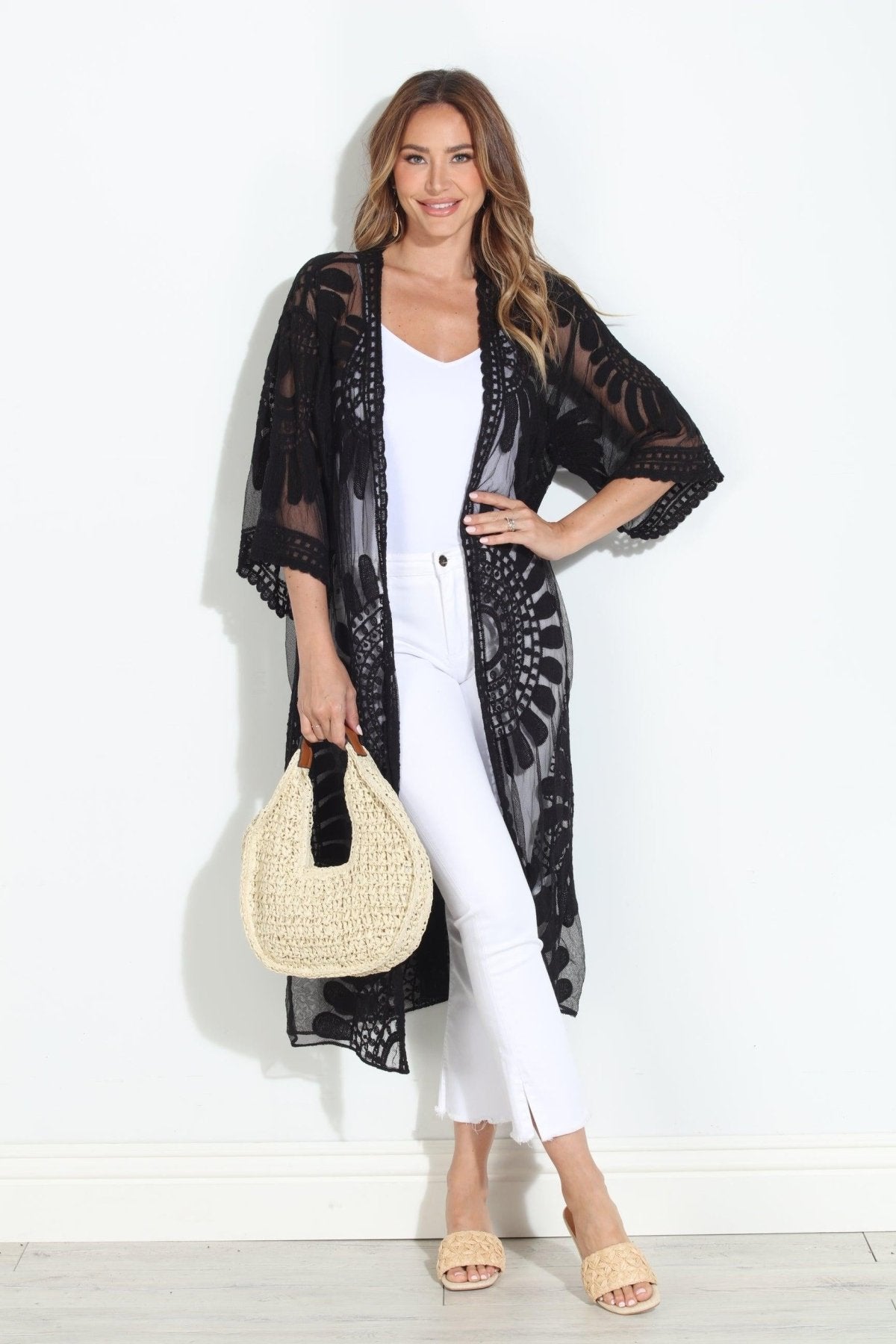Moon Flower Lace Duster-BEST SELLER