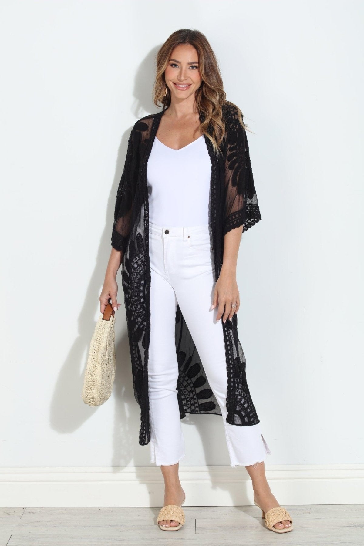 Moon Flower Lace Duster-BEST SELLER