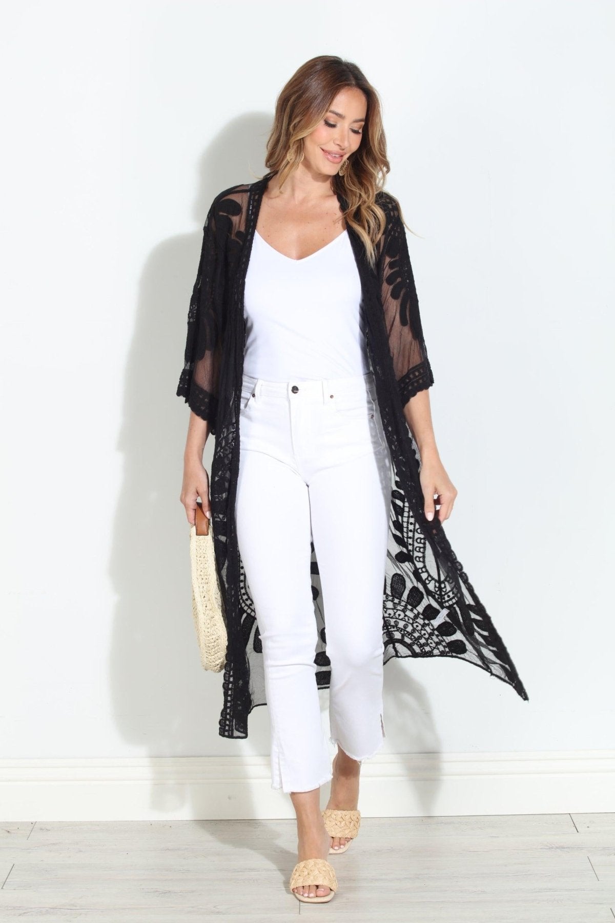 Moon Flower Lace Duster-BEST SELLER