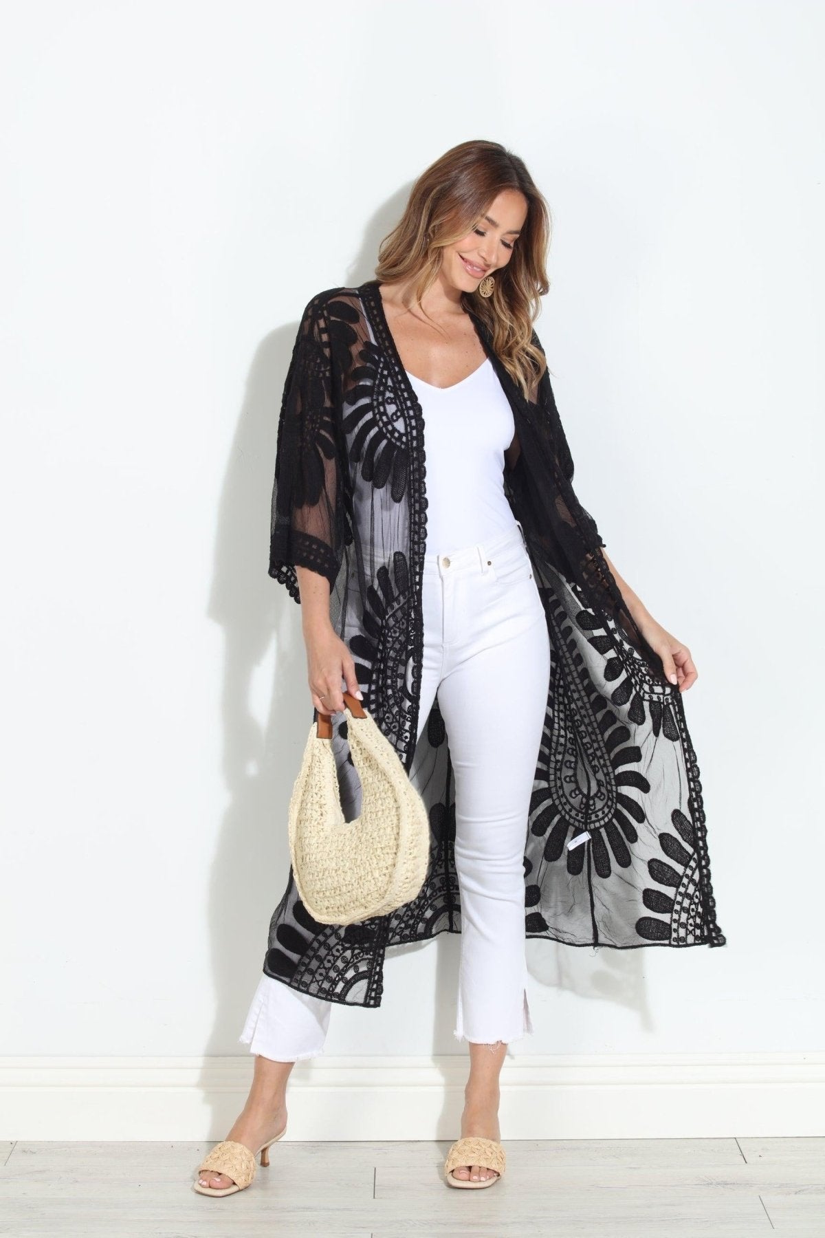 Moon Flower Lace Duster-BEST SELLER