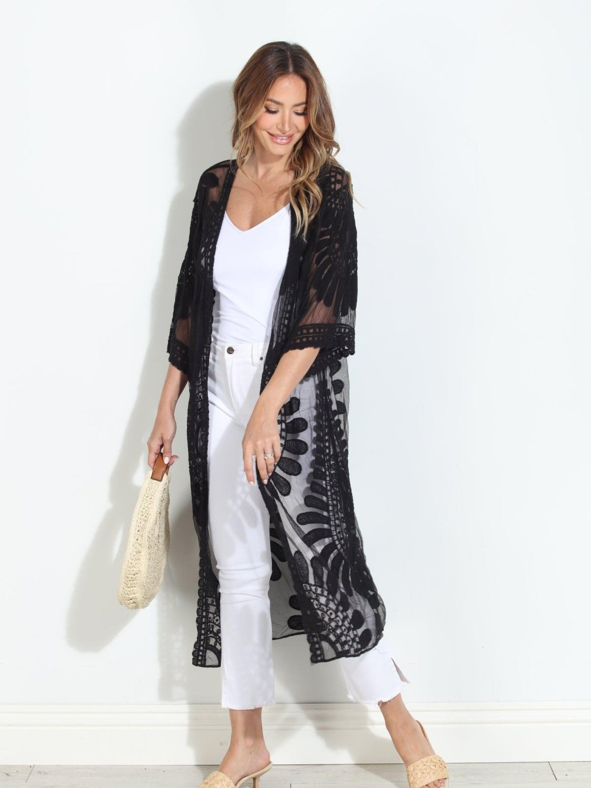 Moon Flower Lace Duster-BEST SELLER