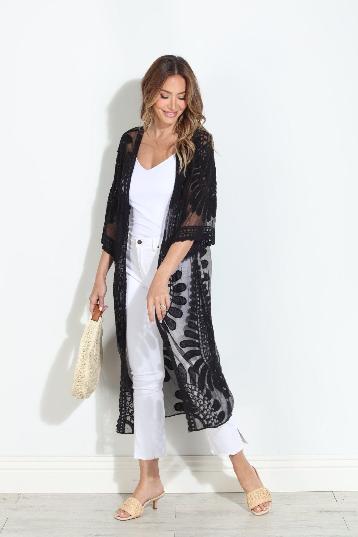 Moon Flower Lace Duster-BEST SELLER