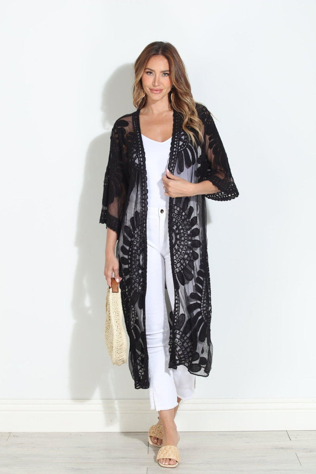 Moon Flower Lace Duster-BEST SELLER