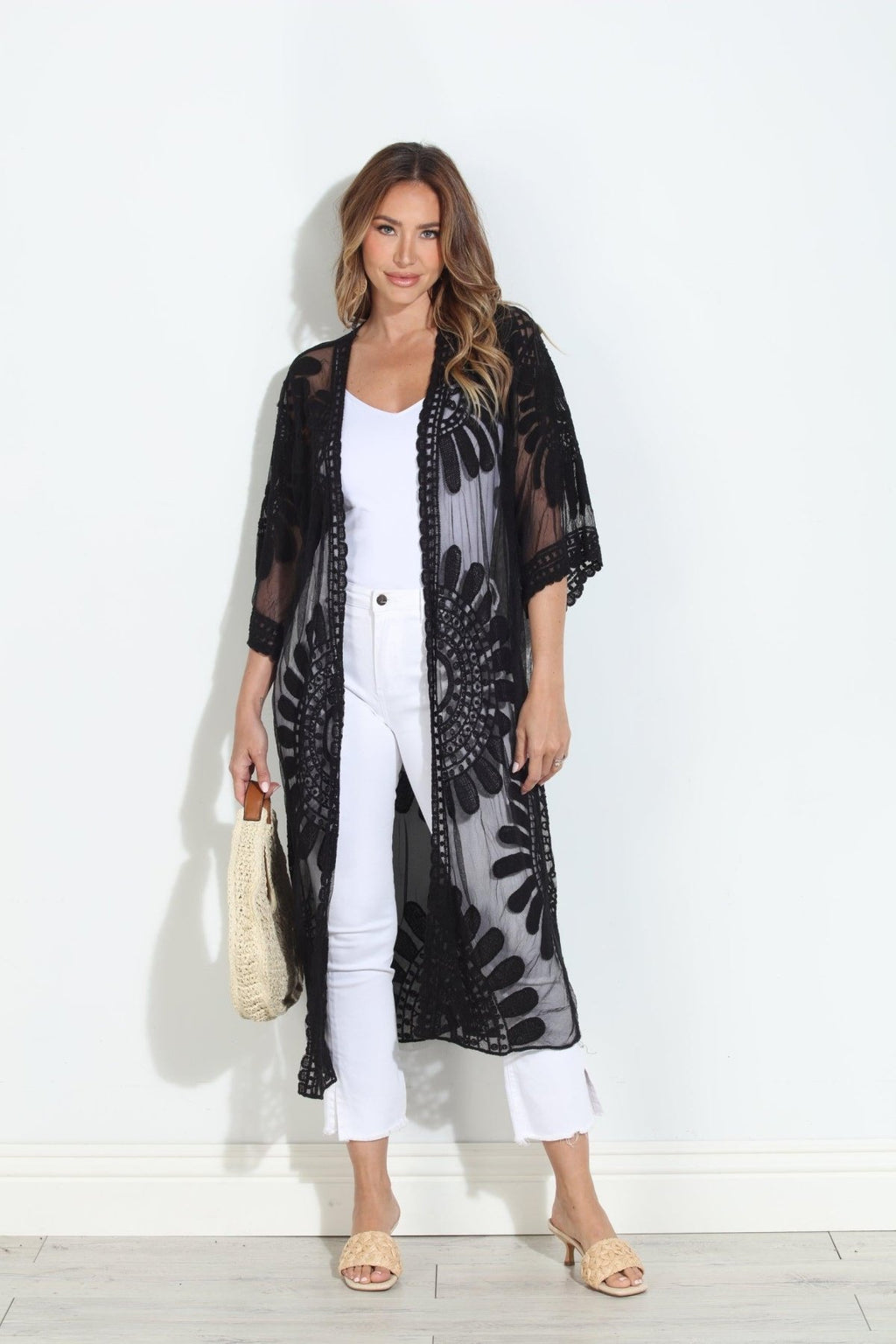 Moon Flower Lace Duster-BEST SELLER