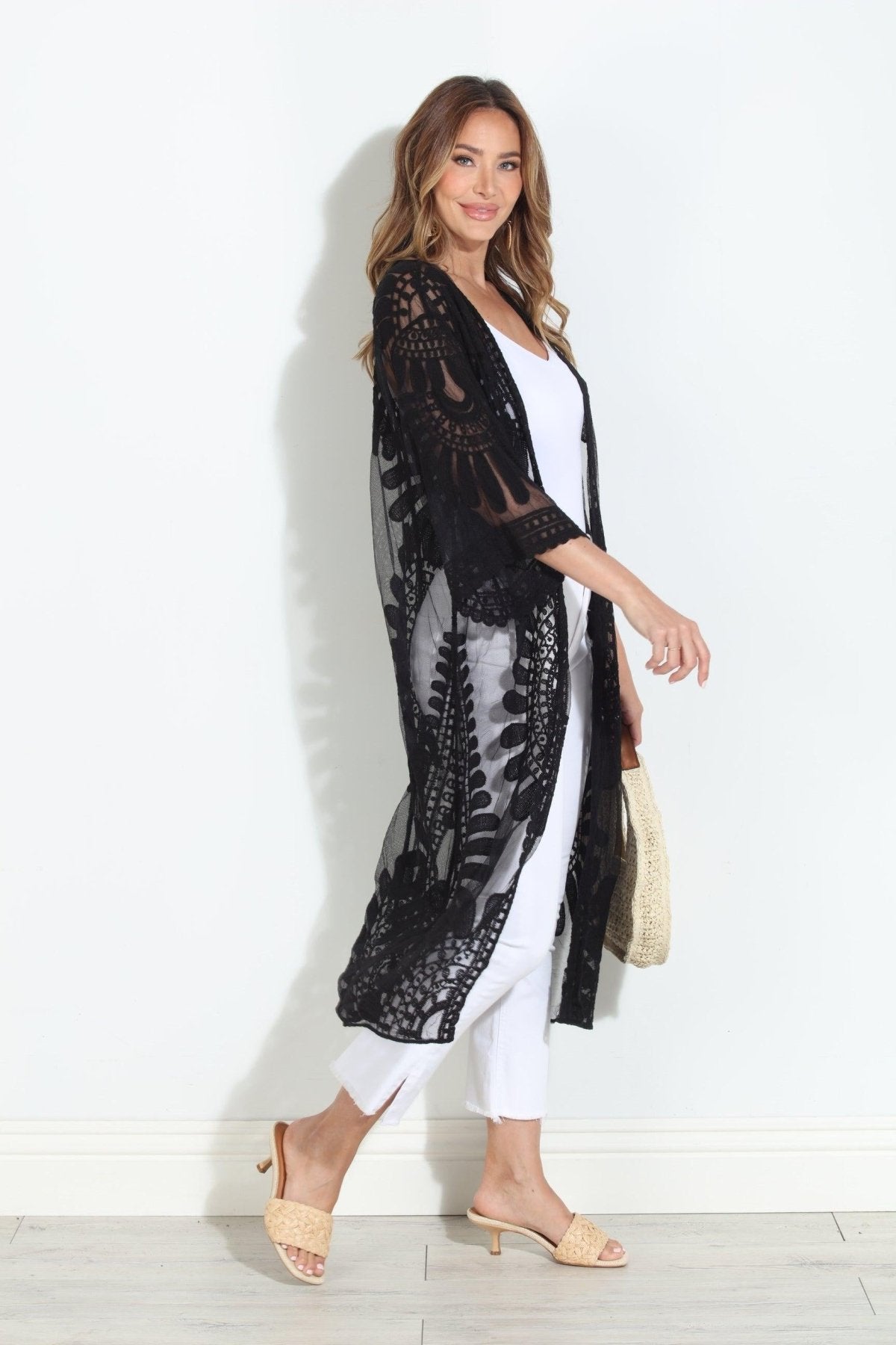 Moon Flower Lace Duster-BEST SELLER