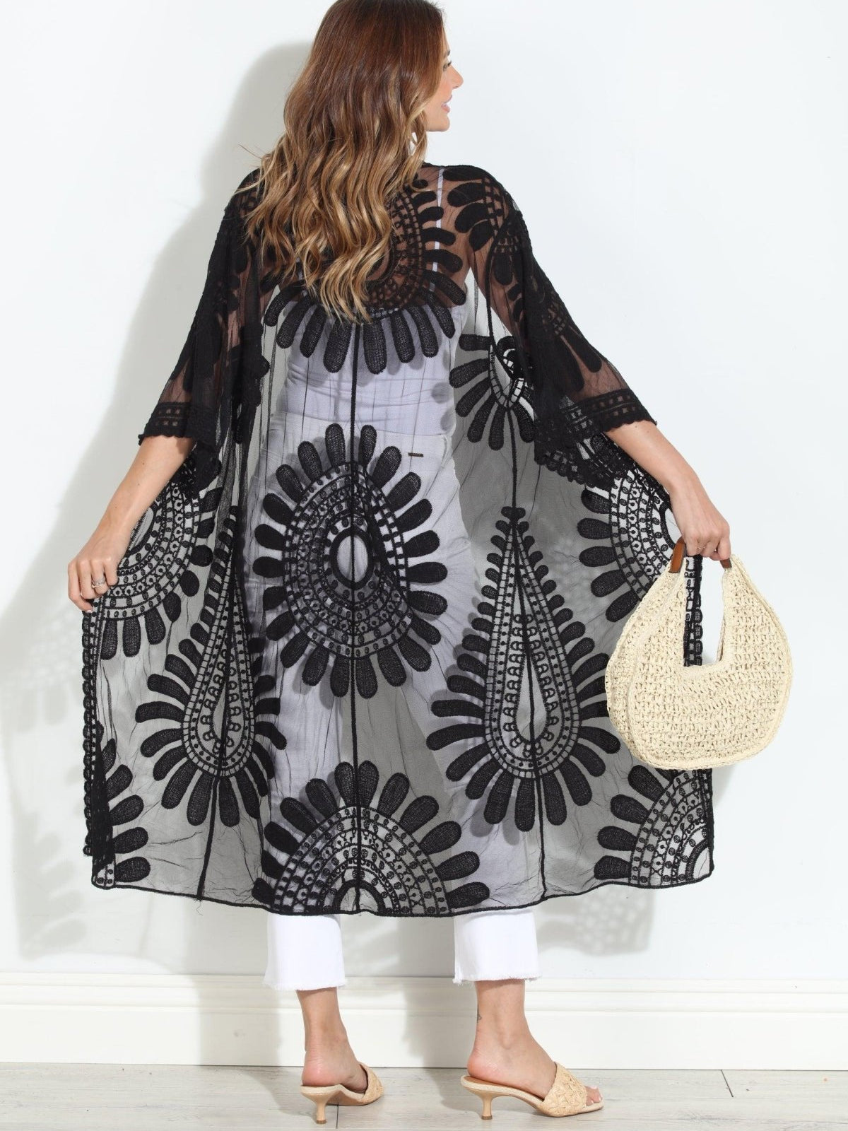 Moon Flower Lace Duster-BEST SELLER
