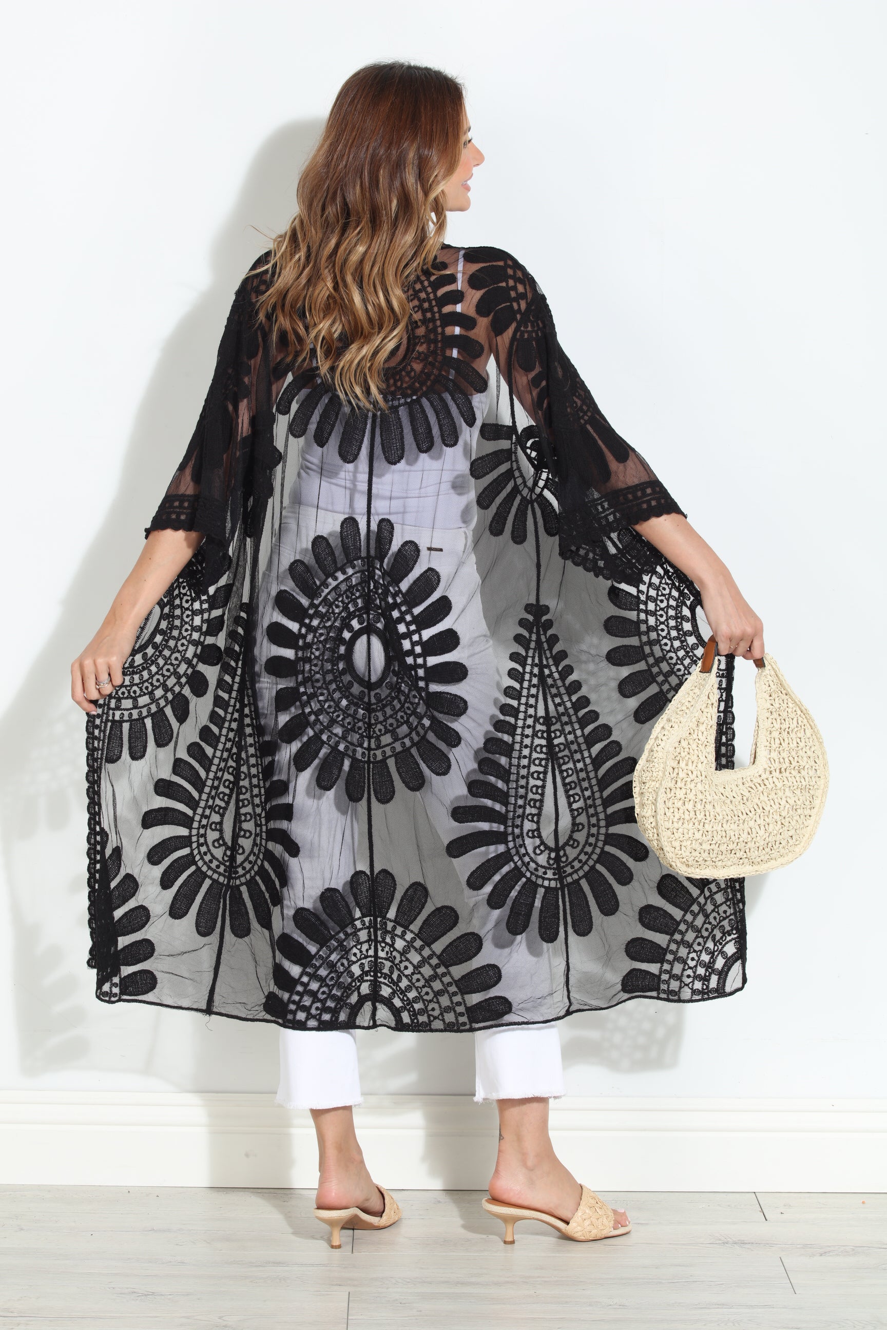Moon Flower Lace Duster