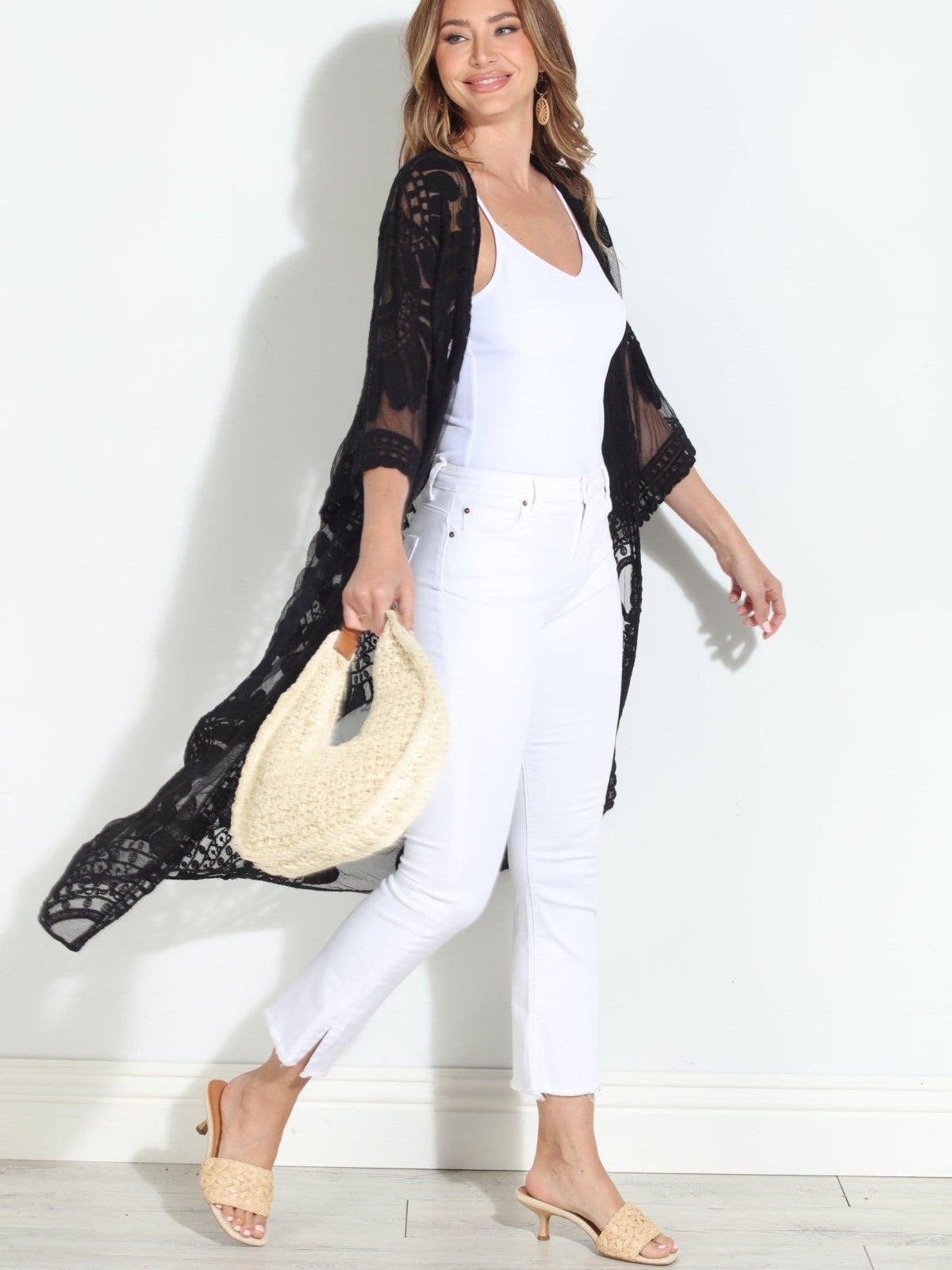 Moon Flower Lace Duster-BEST SELLER