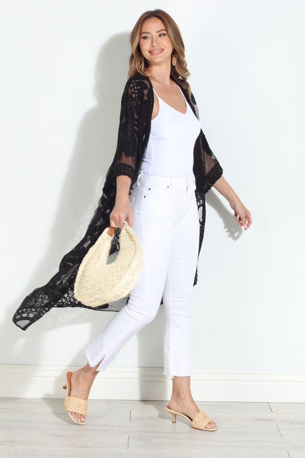 Moon Flower Lace Duster-BEST SELLER