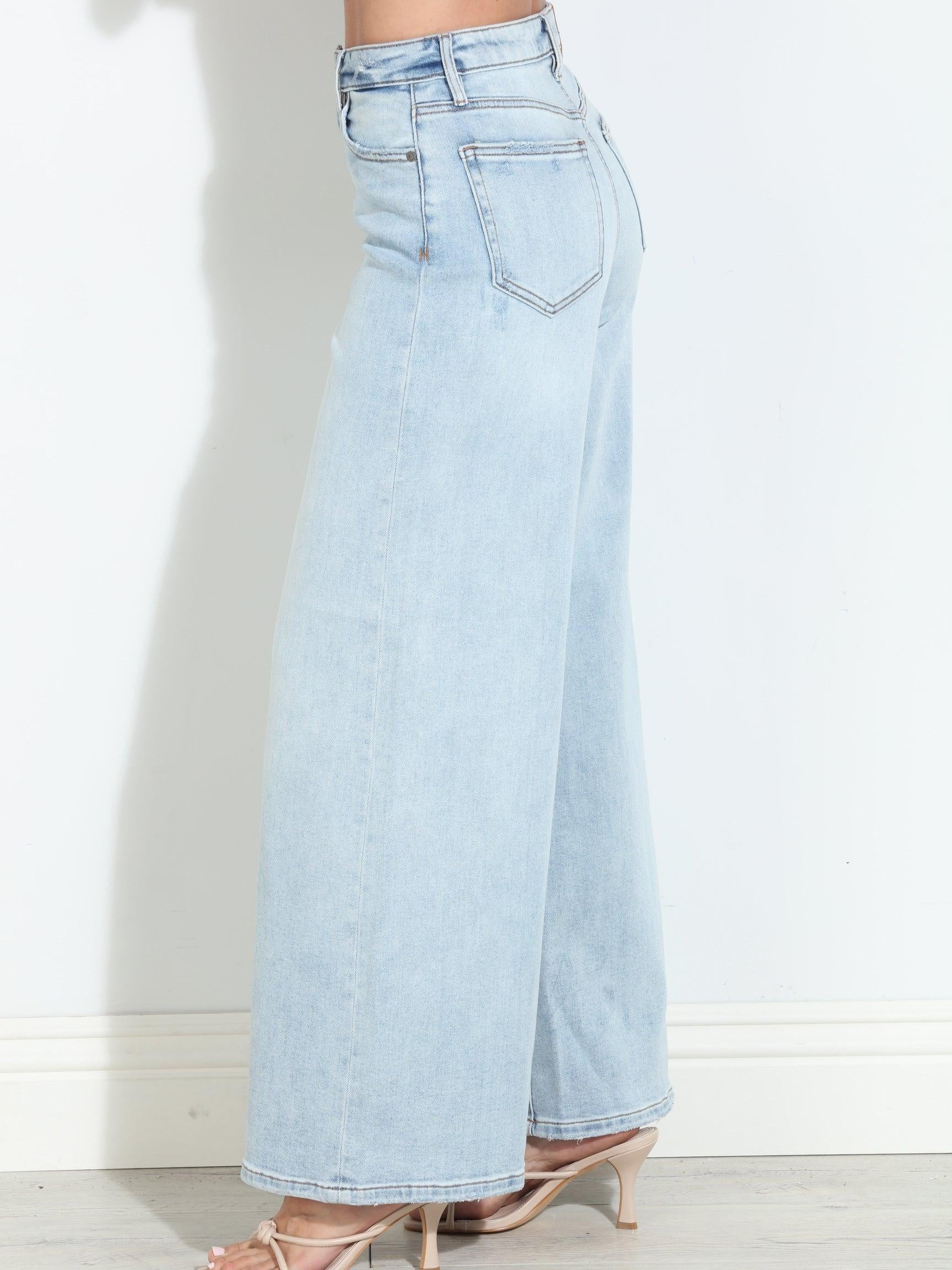 Hidden Jeans Nori High Rise Super Wide Leg- Light Wash
