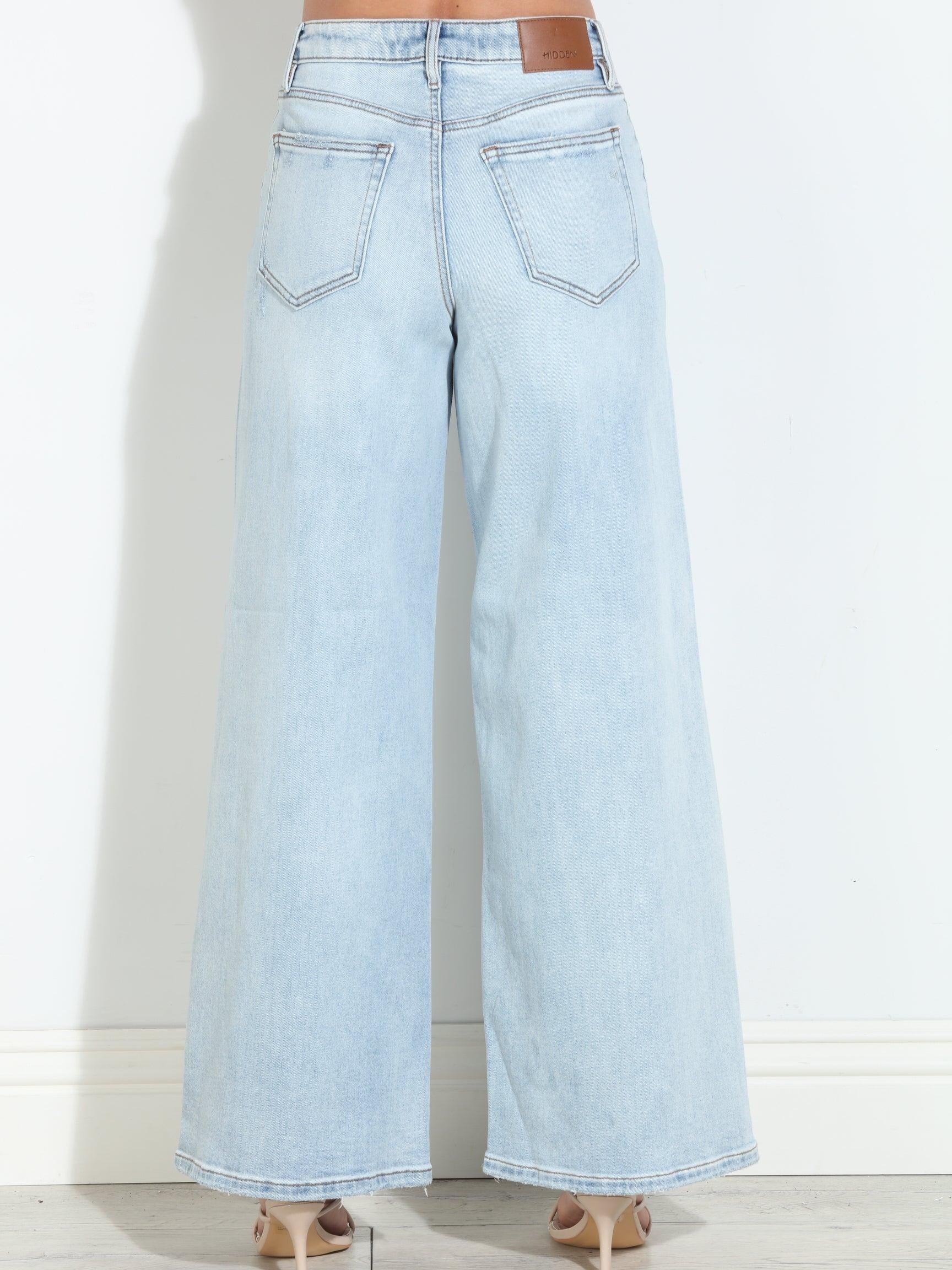 Hidden Jeans Nori High Rise Super Wide Leg- Light Wash