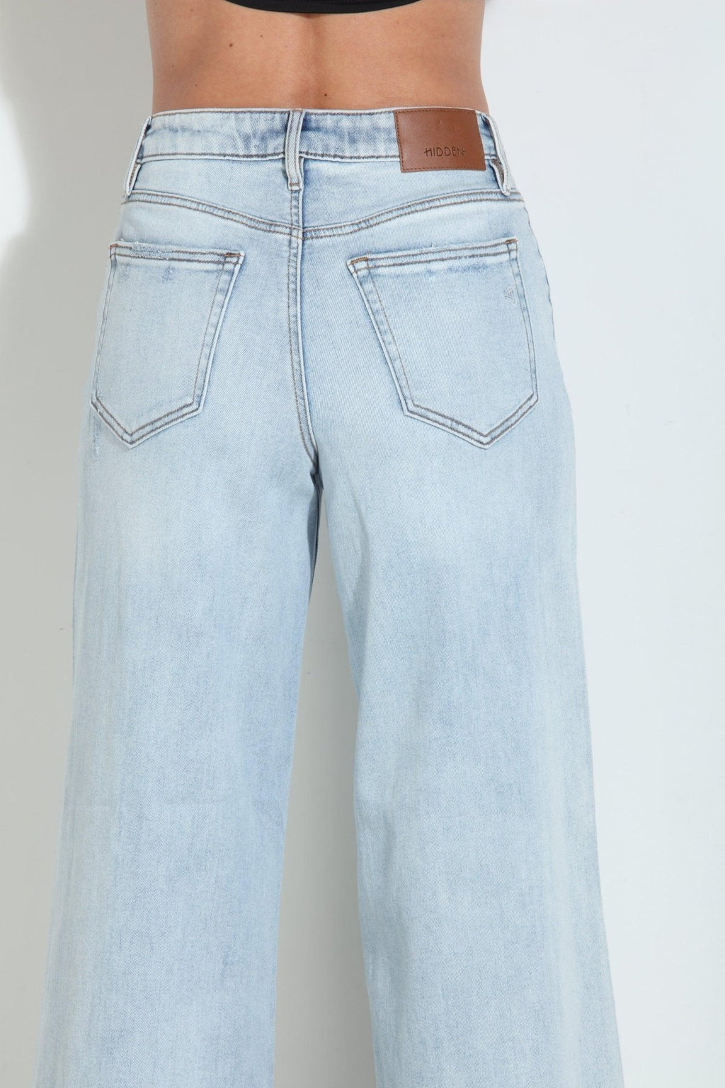 Hidden Jeans Nori High Rise Super Wide Leg- Light Wash