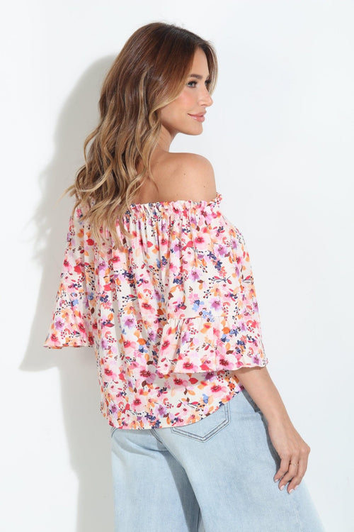 Amelia OTS Ruffle Top-BEST SELLER