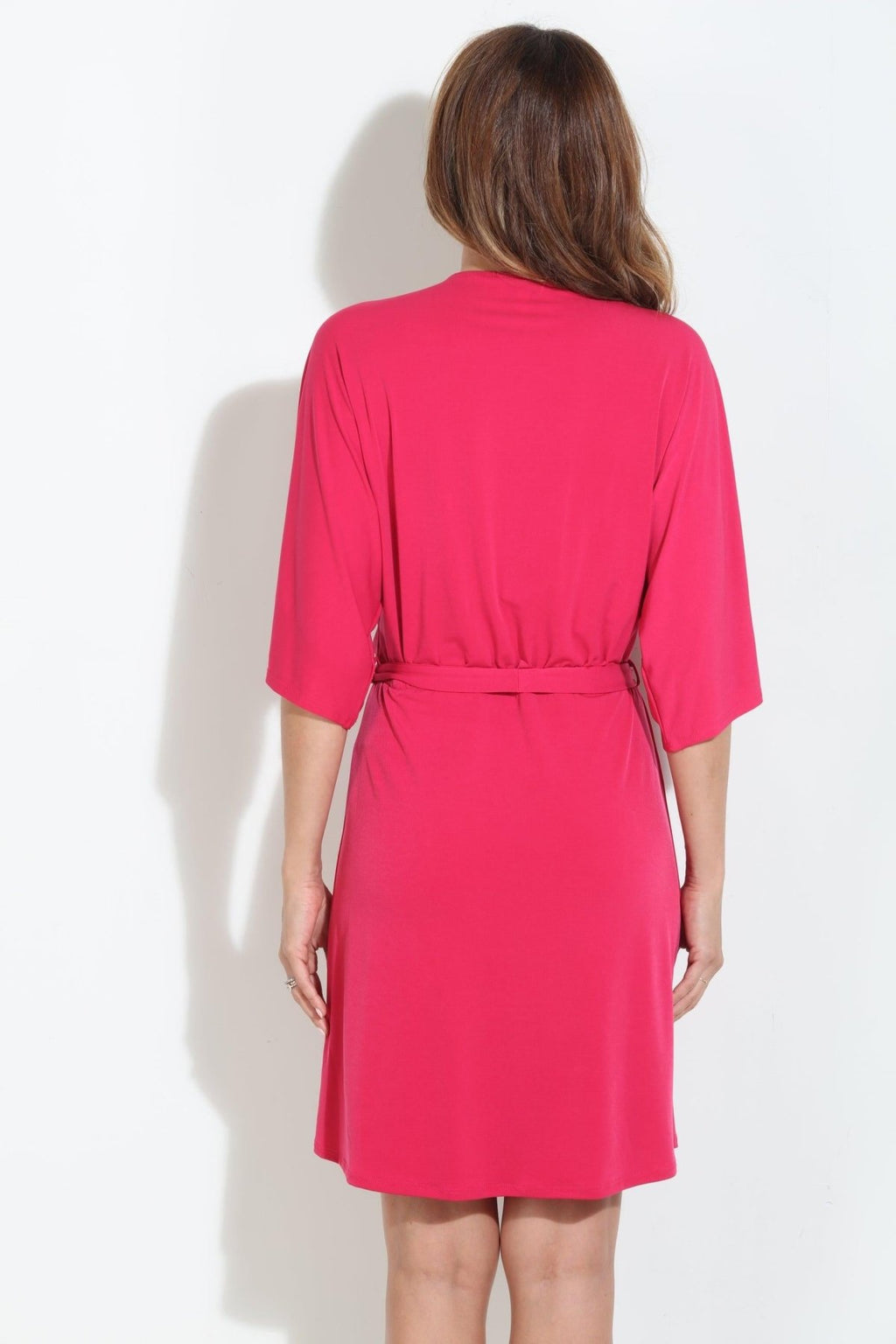 Guava Stretch Kimono Sleeve Dress-BEST SELLER