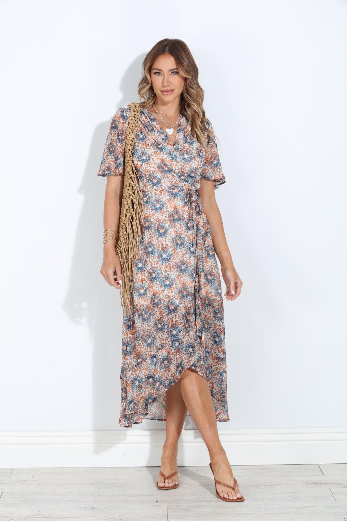 Serina Chiffon Wrap Dress