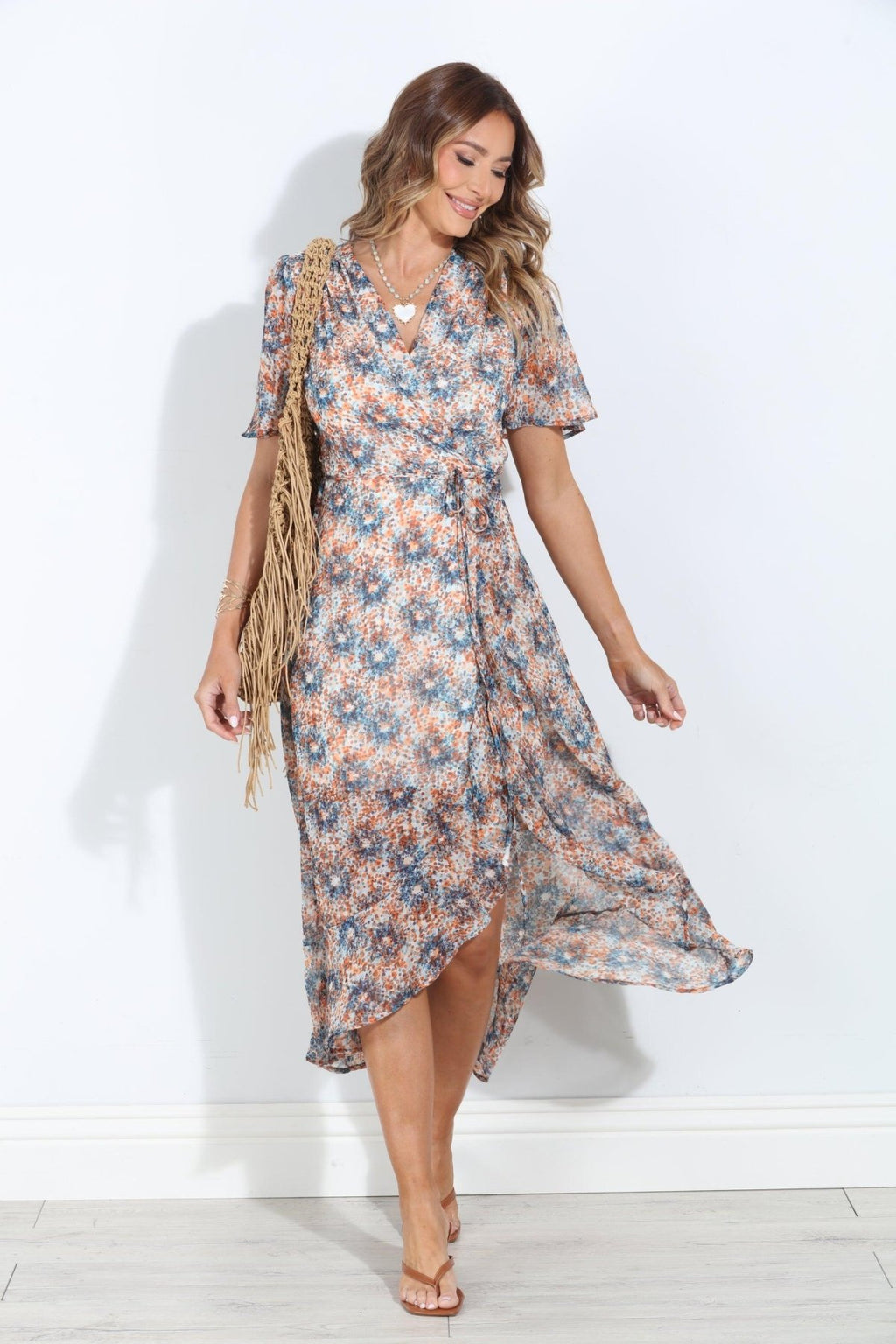 Serina Chiffon Wrap Dress