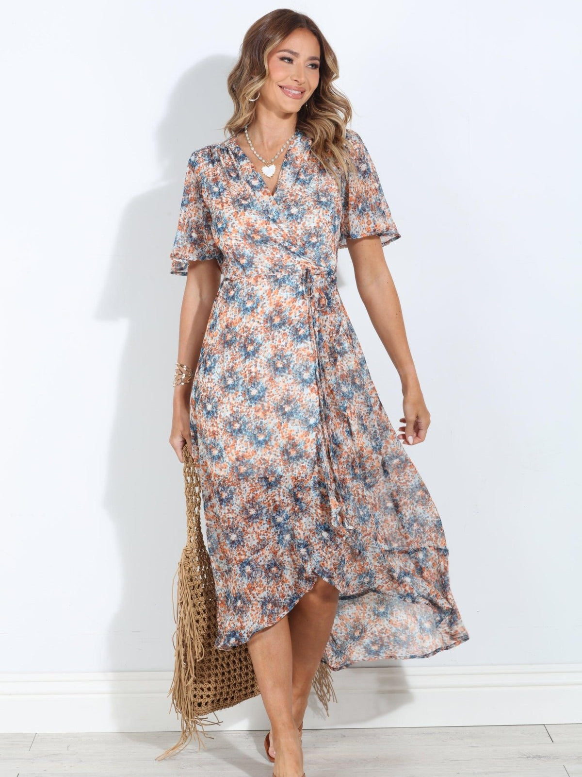 Serina Chiffon Wrap Dress