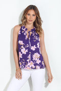 Praira Pleated Neck Halter Blouse