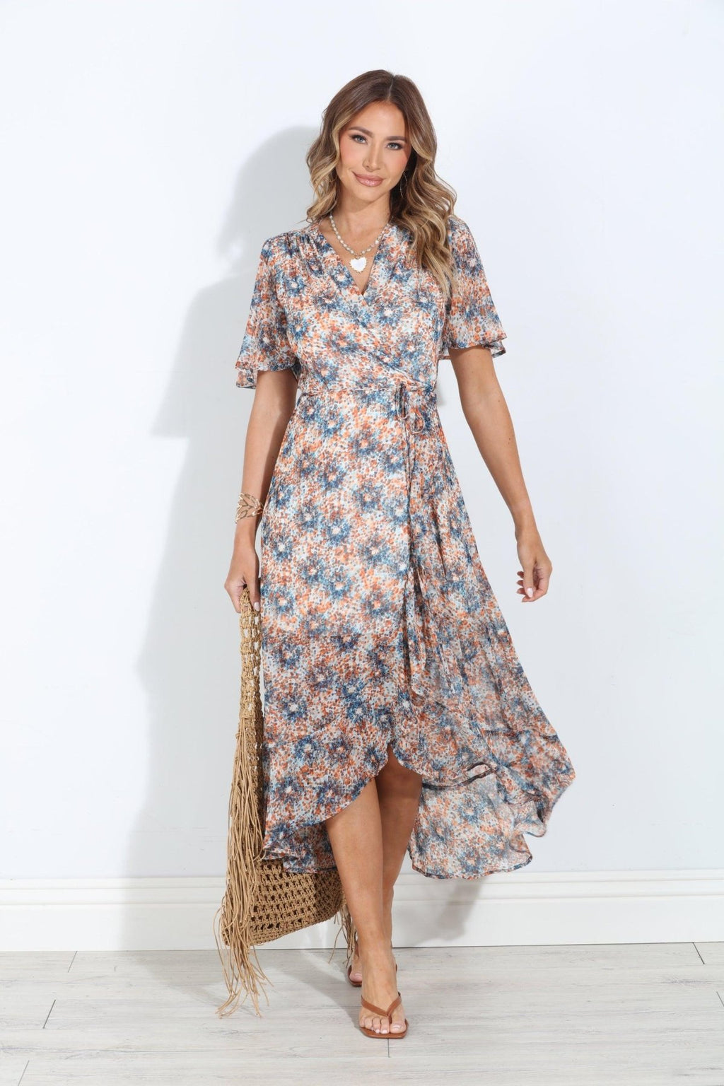 Serina Chiffon Wrap Dress