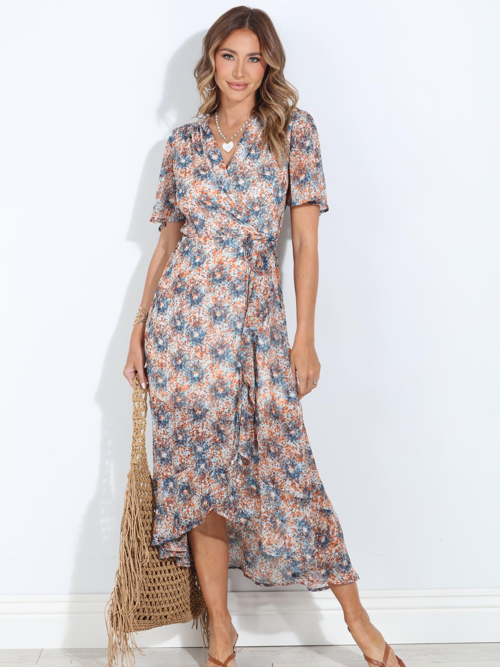 Serina Chiffon Wrap Dress
