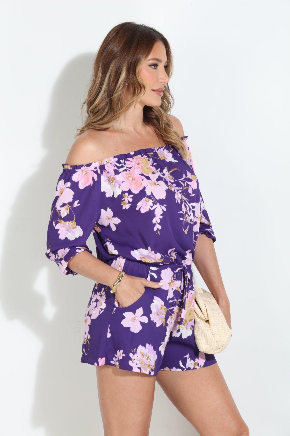 Praira OTS Woven Romper-BEST SELLER