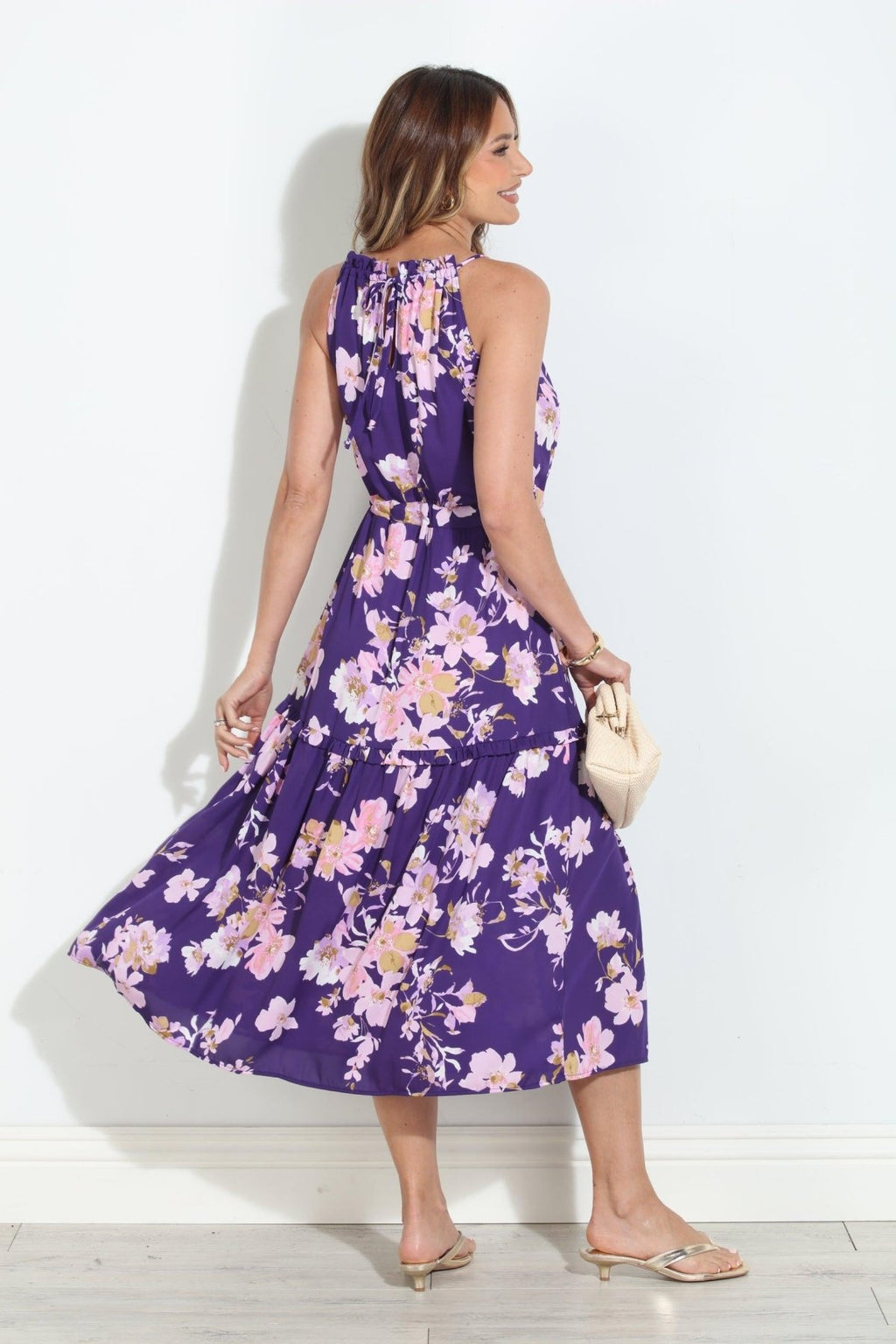 Praira Halter Ruffle Maxi-BEST SELLER