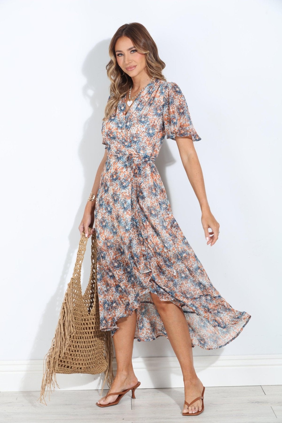 Serina Chiffon Wrap Dress