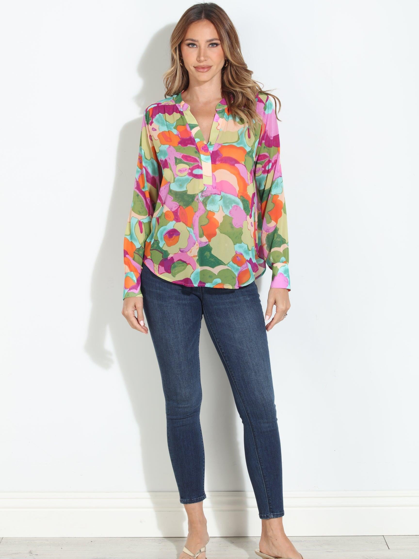 Malga Sheer Chiffon Blouse